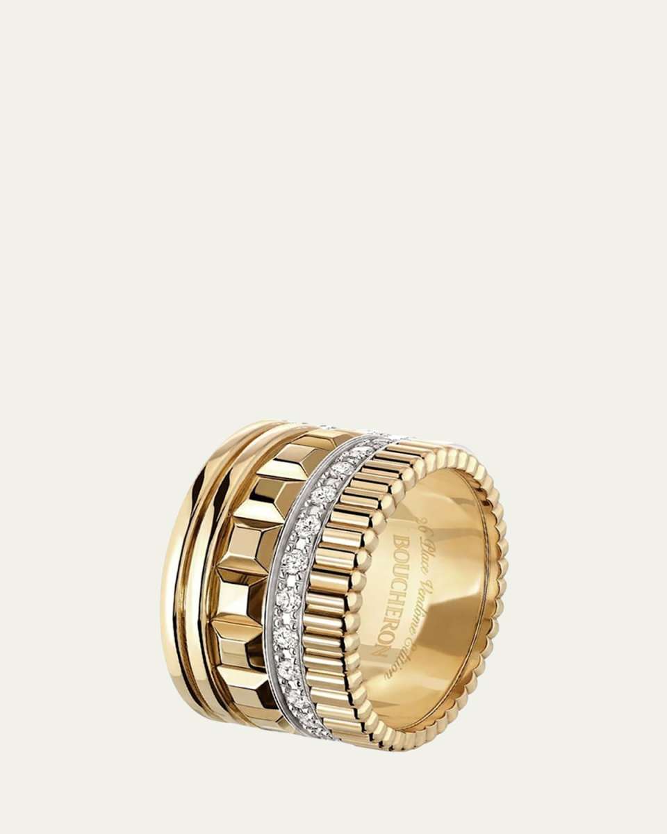 Quatre Radiant Ring with Diamonds